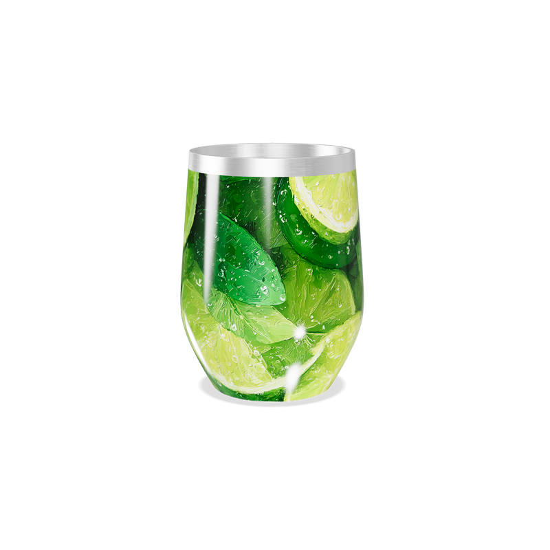 Copo Térmico Slim - Estampa Limão Verde