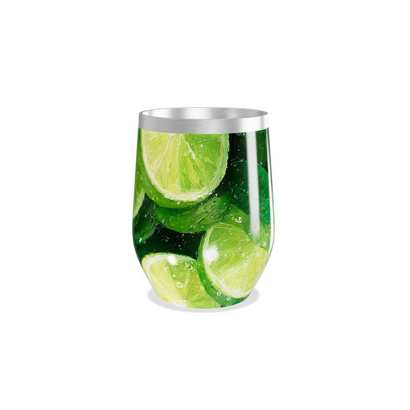 Copo Térmico Slim - Estampa Limão Verde