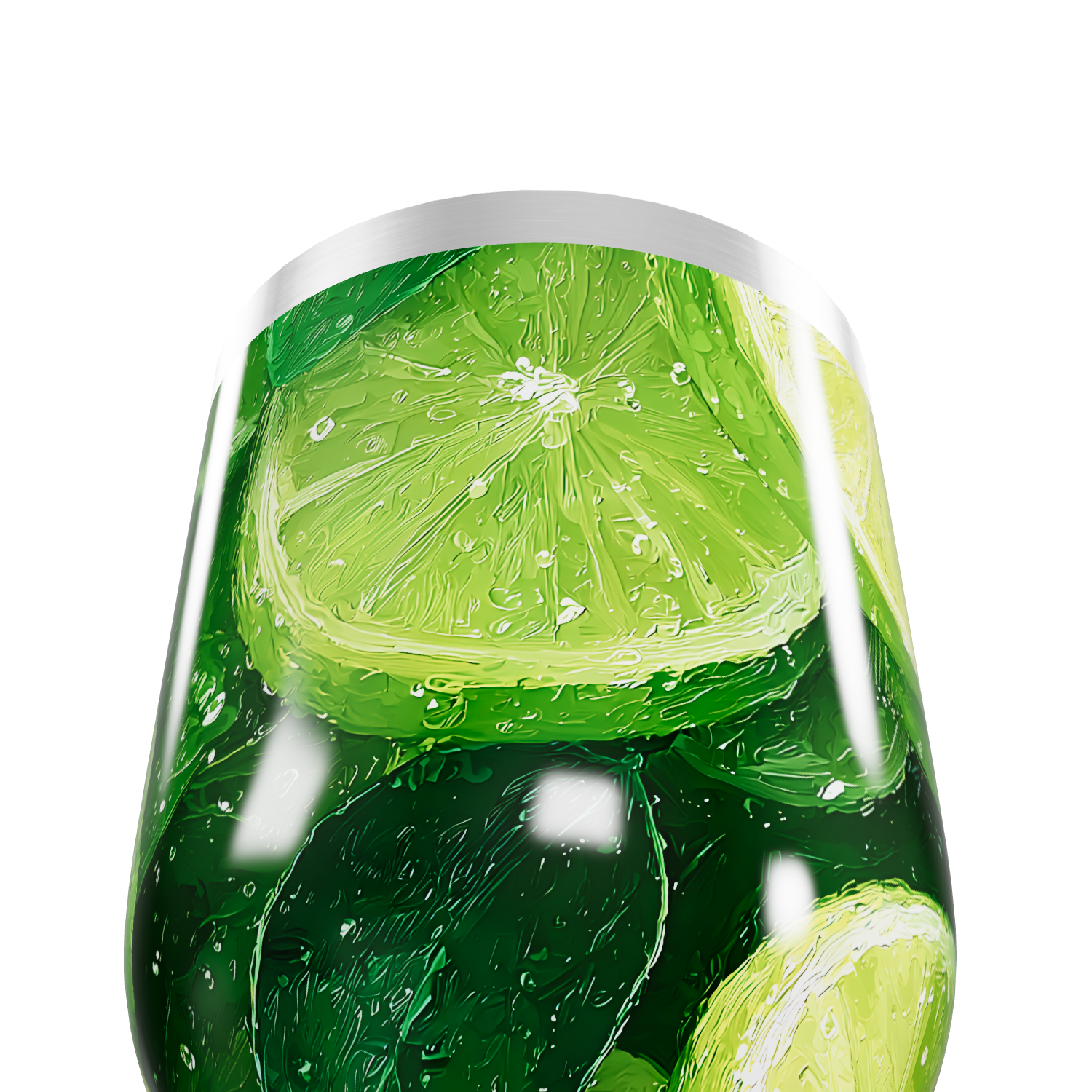 Copo Térmico Slim - Estampa Limão Verde