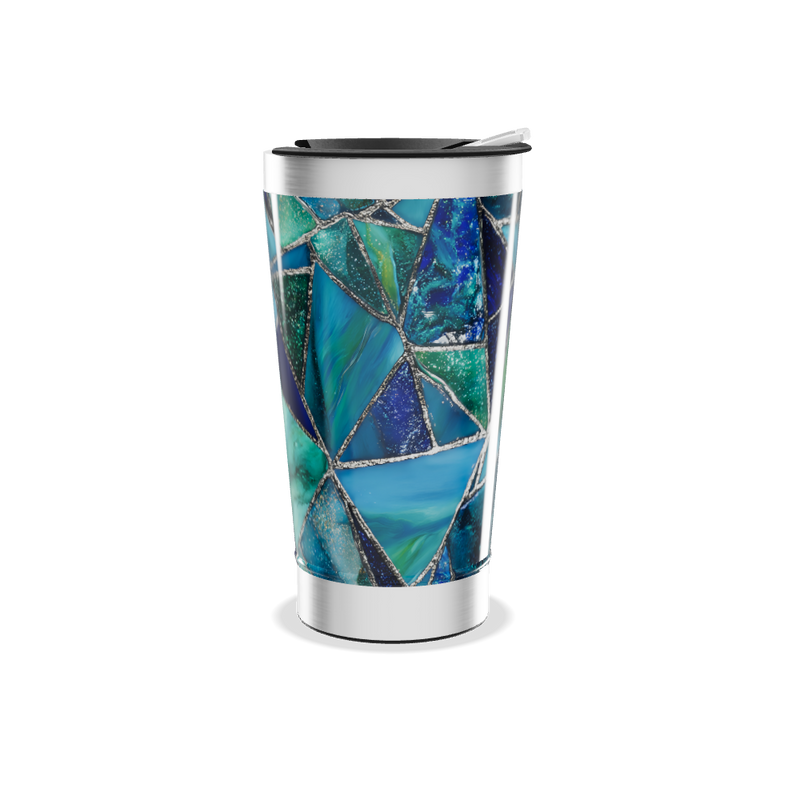 Copo Térmico - Azul Vidro Colorido