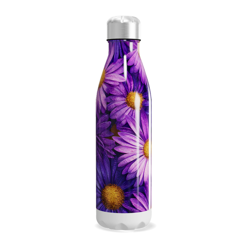 Garrafa Inox Flores Roxas 750ml