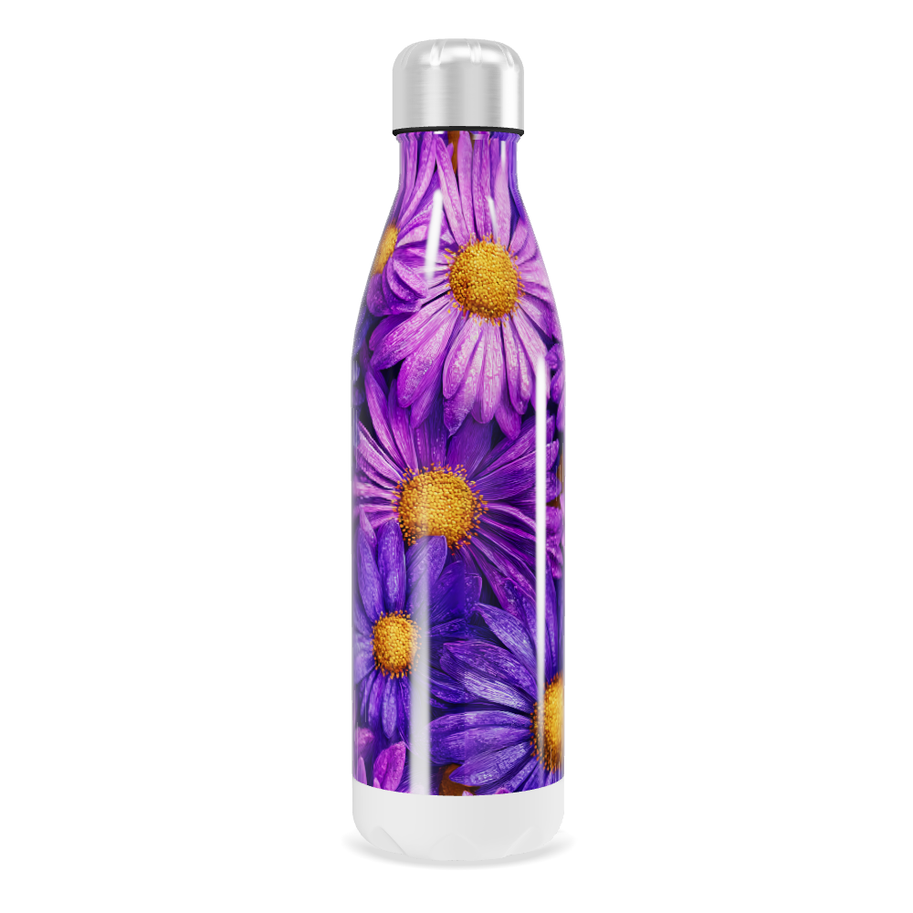 Garrafa Inox Flores Roxas 500ml