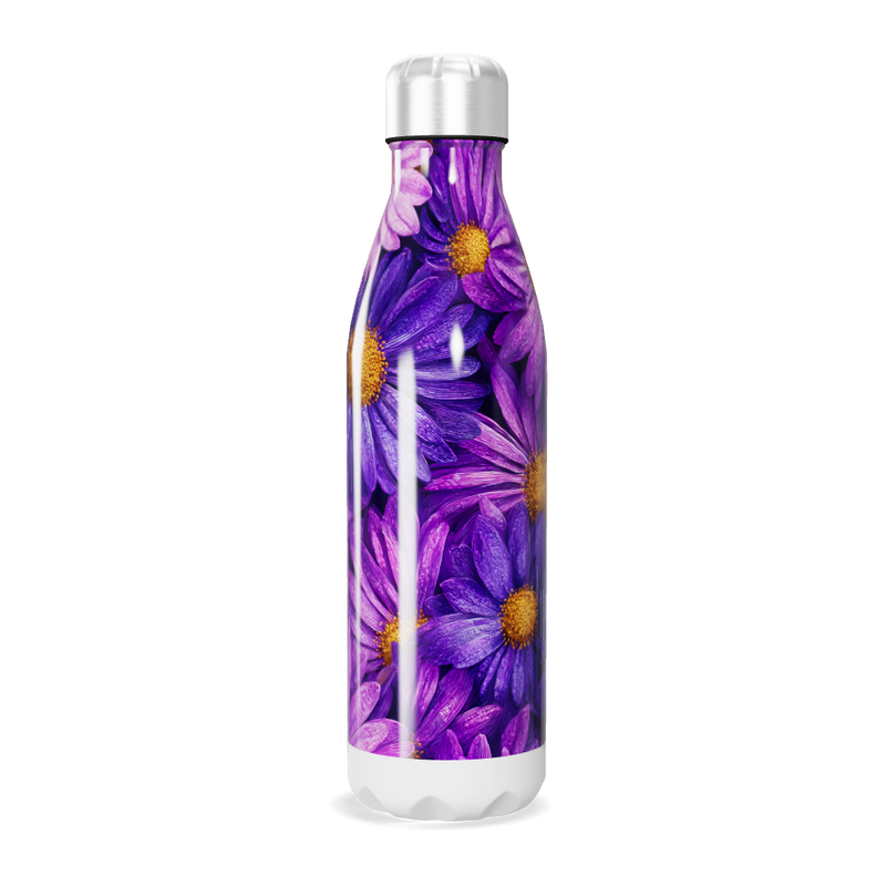 Garrafa Inox Flores Roxas 750ml