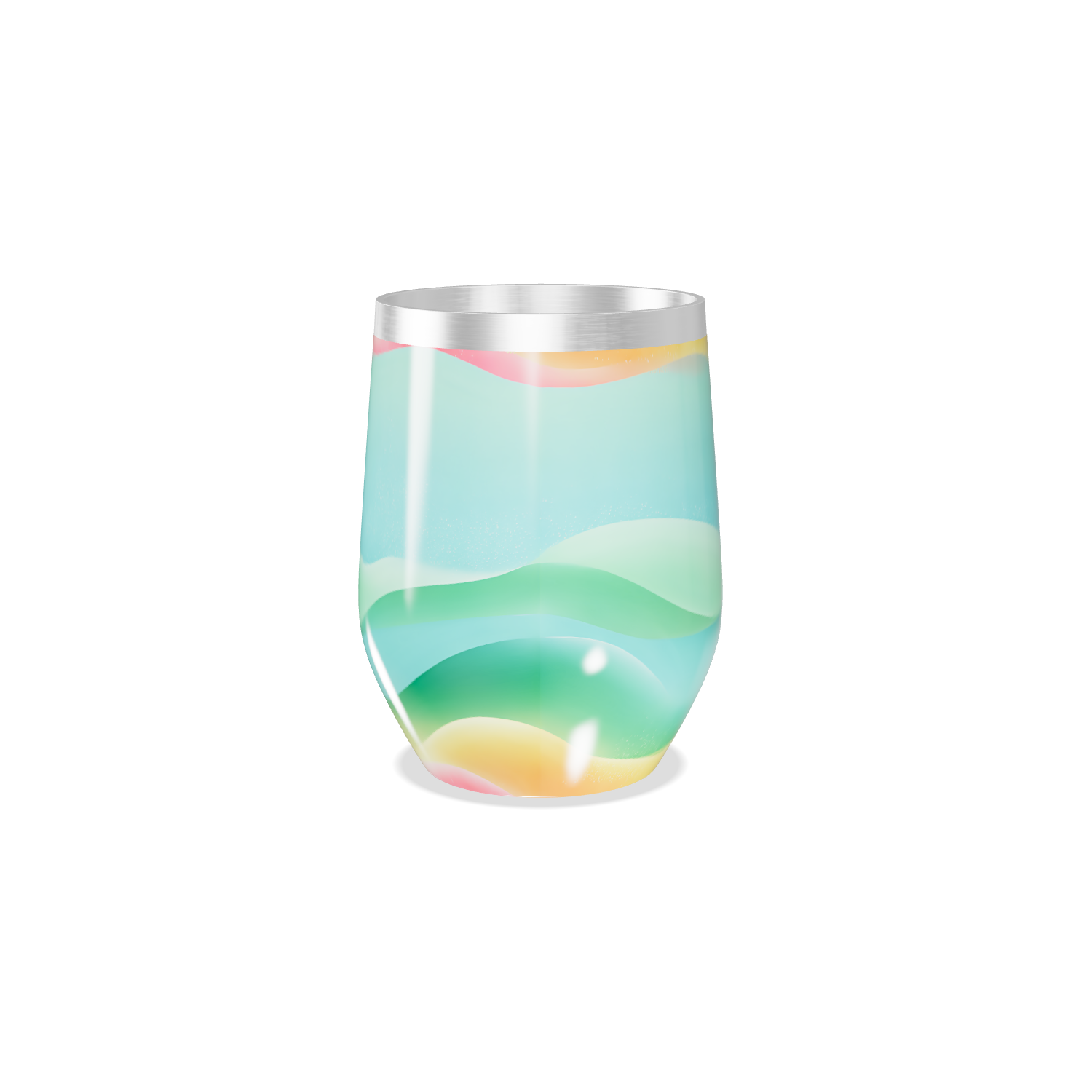 Copo Térmico Slim - Multicolorido Inox