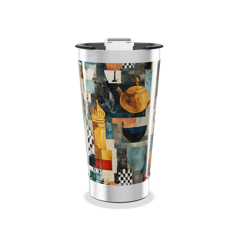 Copo Térmico - Estampa Artística Colorida