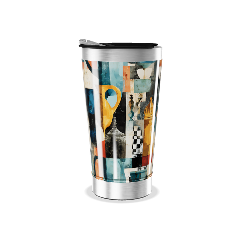 Copo Térmico - Estampa Artística Colorida