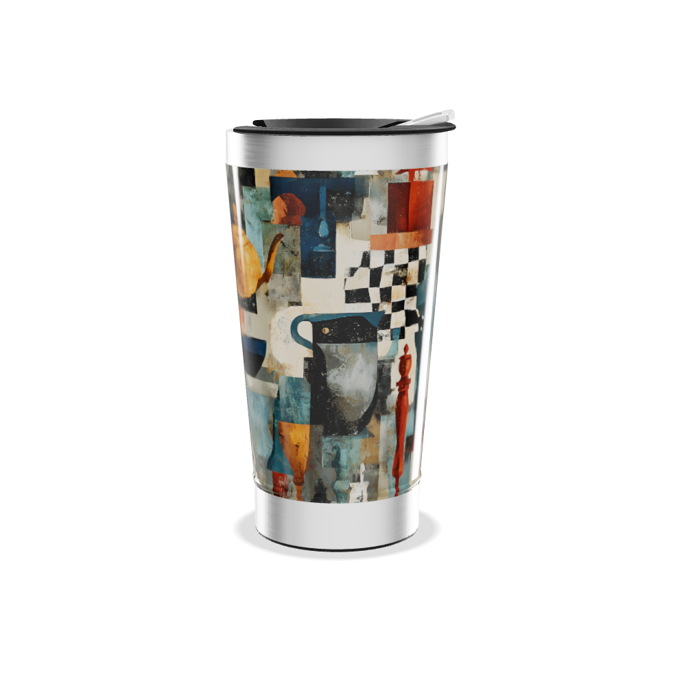 Copo Térmico - Estampa Artística Colorida