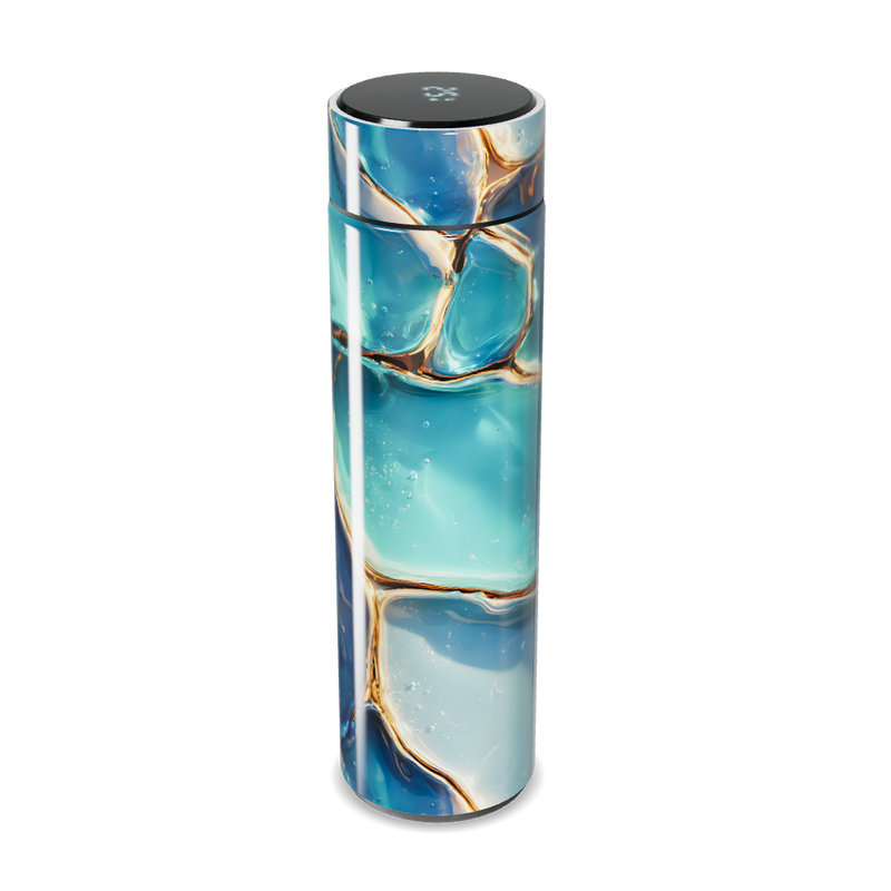 Garrafa Térmica Touch Azul Marmorizada