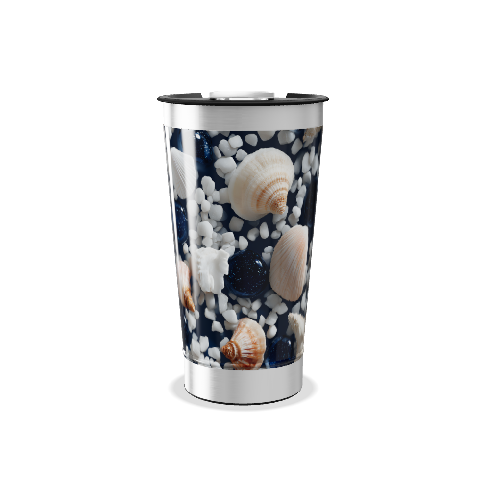 Copo Térmico - Estampa Marinha Conchas