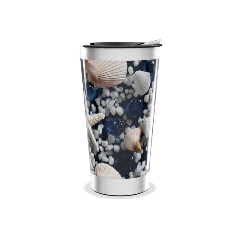 Copo Térmico - Estampa Marinha Conchas