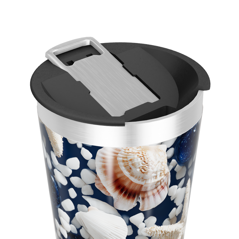 Copo Térmico - Estampa Marinha Conchas