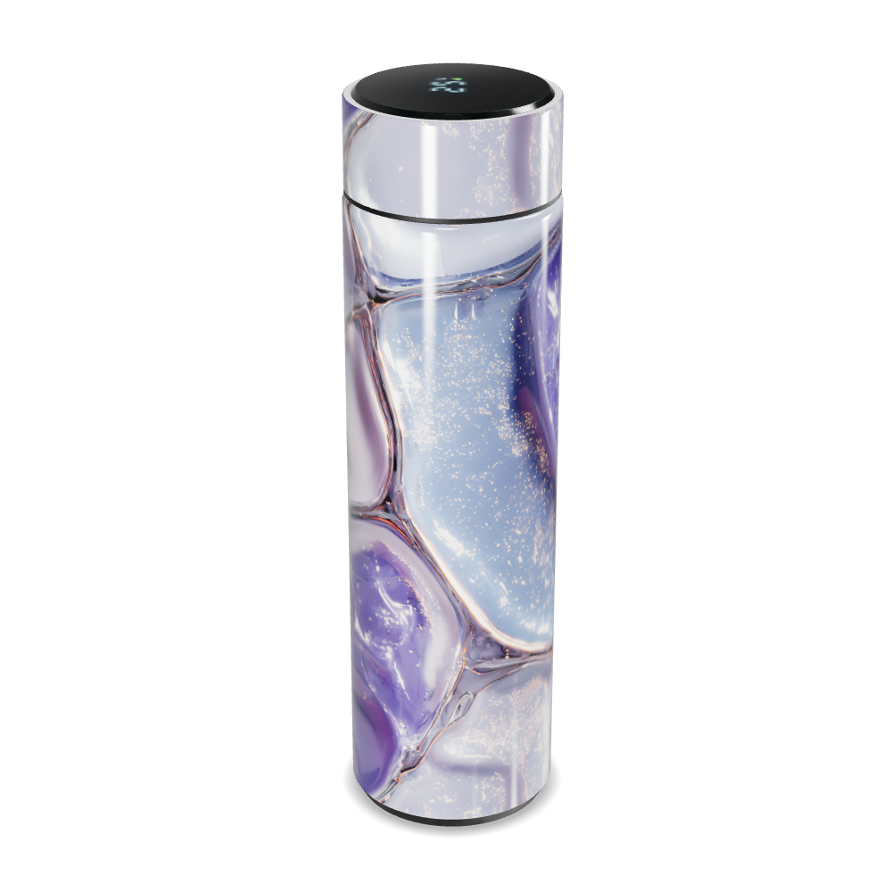 Garrafa Térmica Touch - Roxa com Display LED