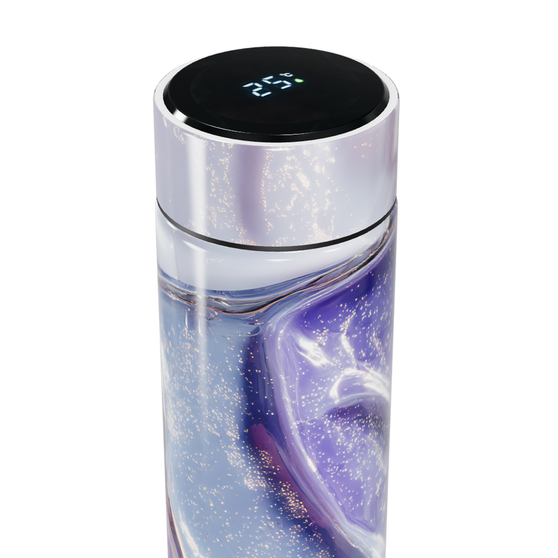 Garrafa Térmica Touch - Roxa com Display LED