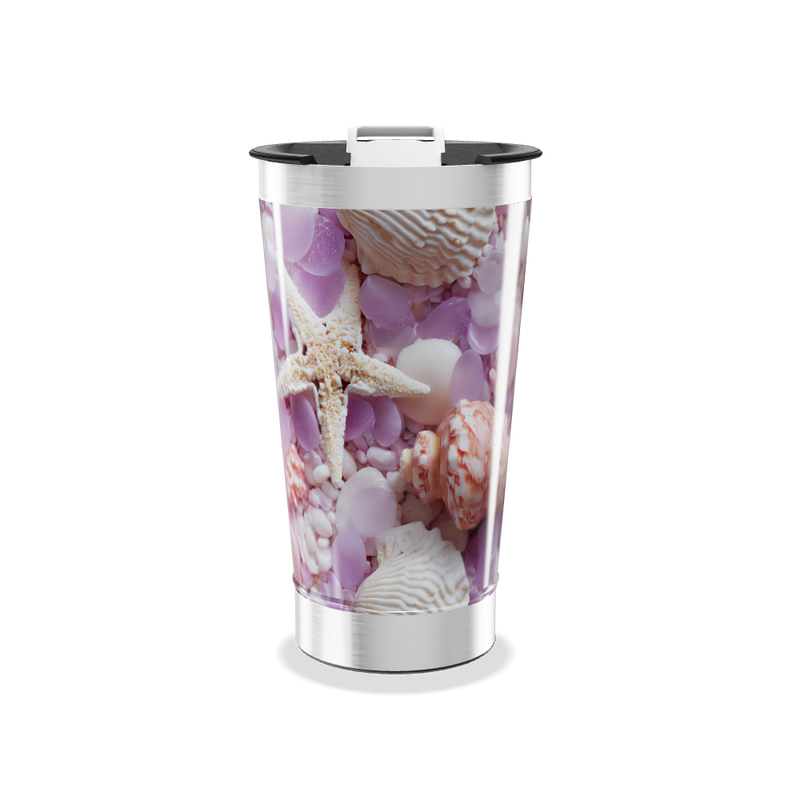 Copo Térmico - Estampa Conchas Coloridas