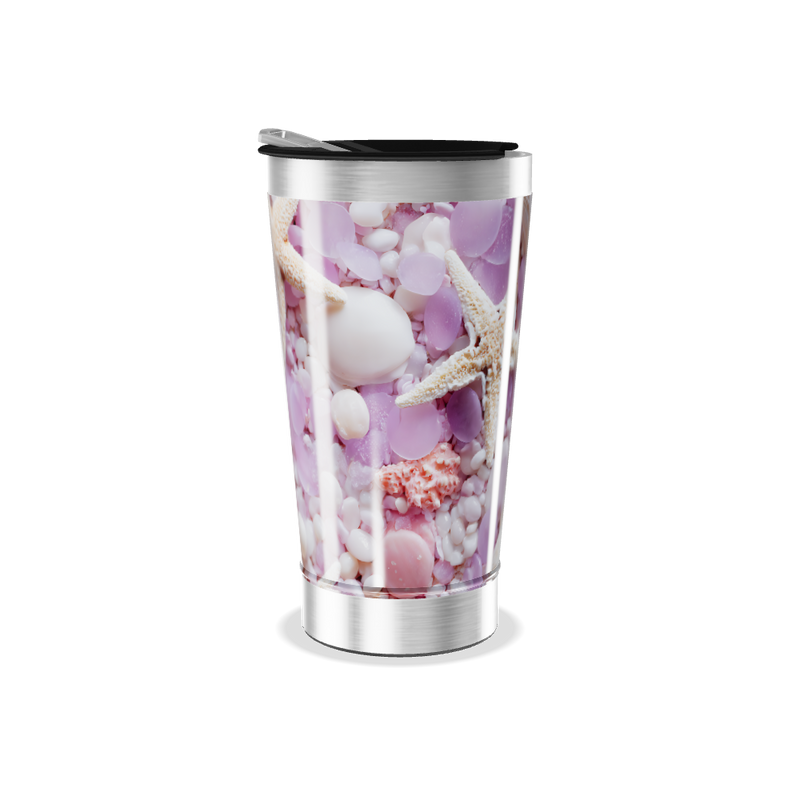 Copo Térmico - Estampa Conchas Coloridas