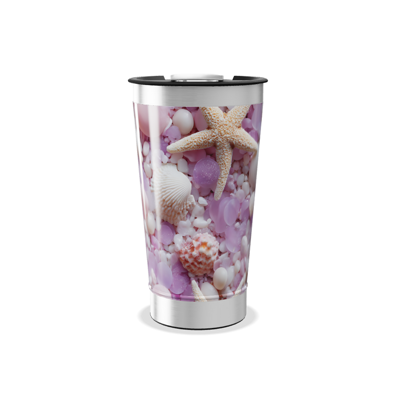 Copo Térmico - Estampa Conchas Coloridas