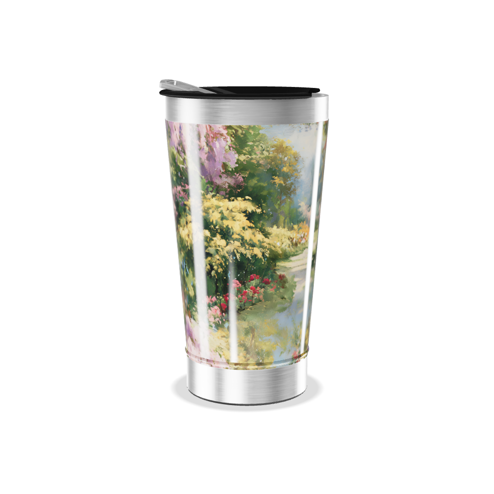 Copo Térmico - Estampa Jardim Florido