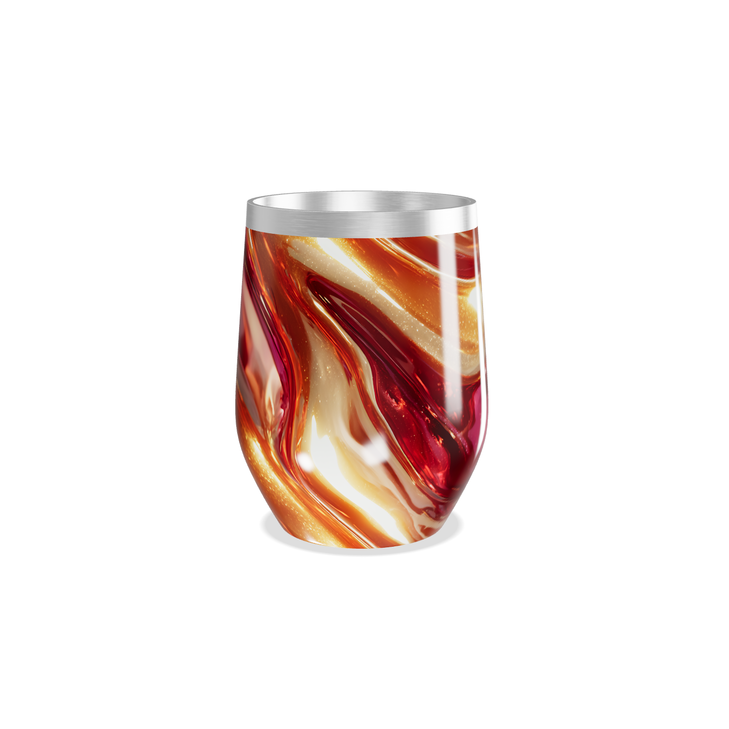 Copo Térmico Slim - Estampa Abstrata Colorida