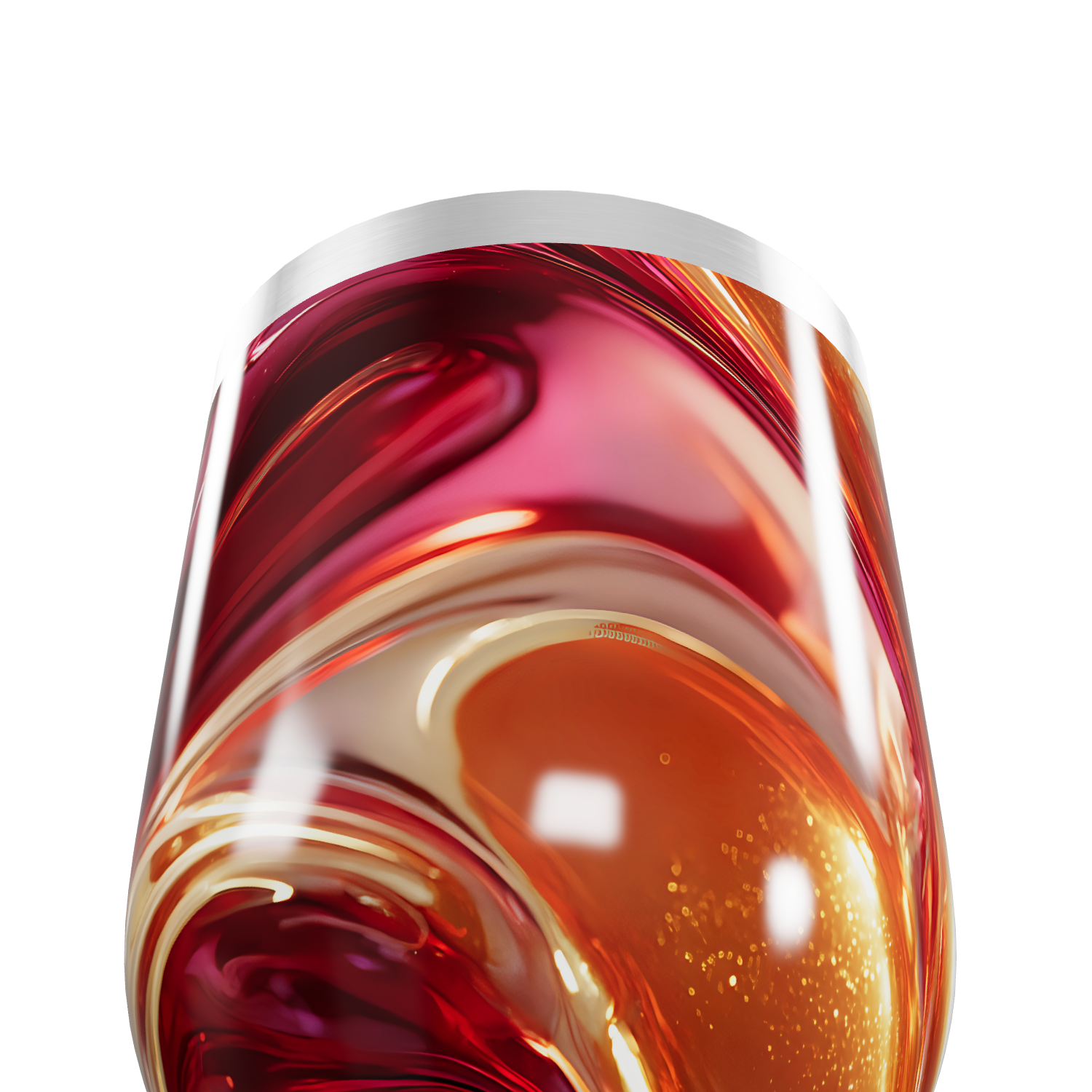 Copo Térmico Slim - Estampa Abstrata Colorida