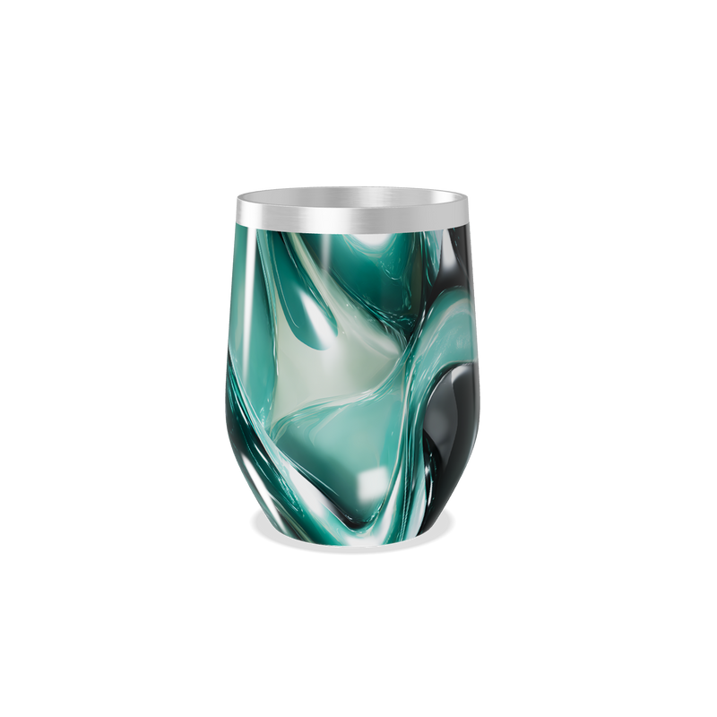 Copo Térmico Slim - Verde Mármore Inox