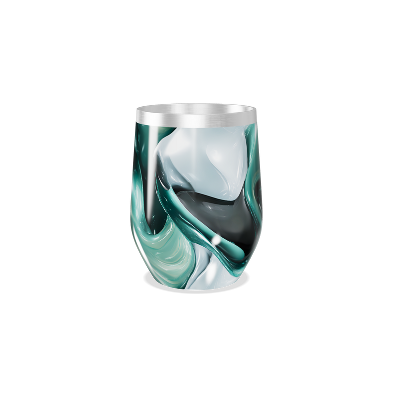 Copo Térmico Slim - Verde Mármore Inox