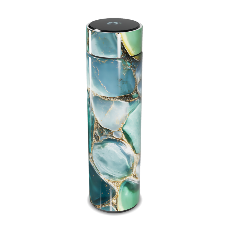 Garrafa Térmica Touch - Verde Marmorizada
