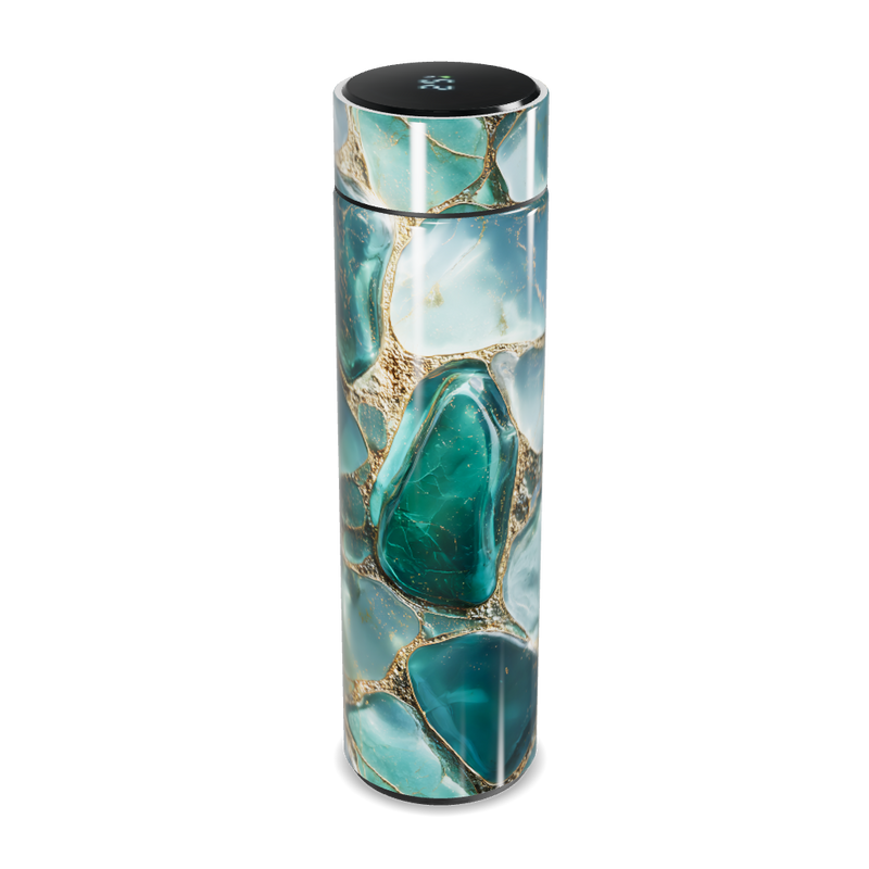 Garrafa Térmica Touch - Verde Marmorizada