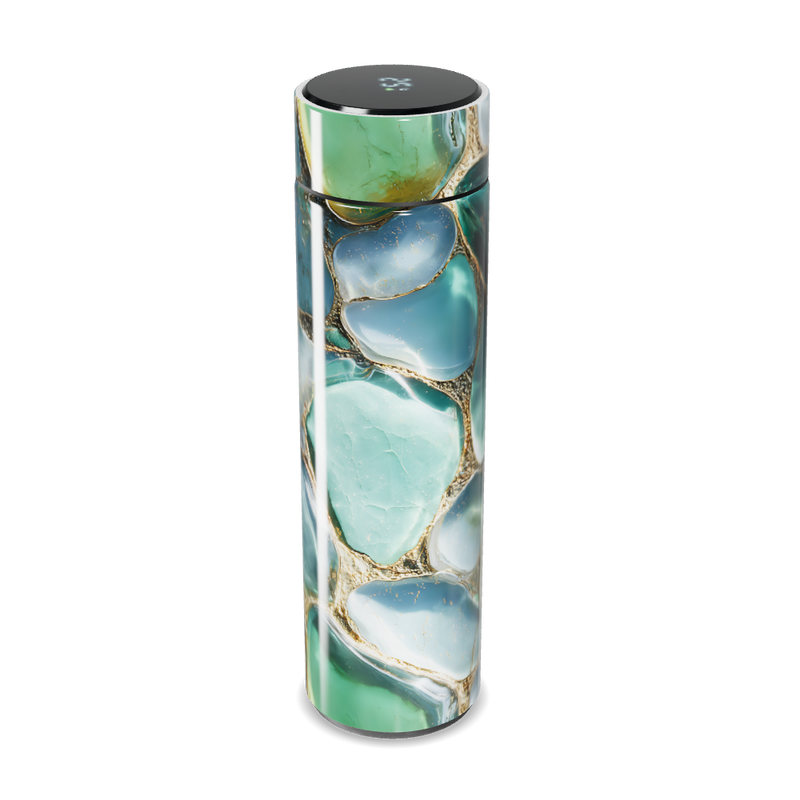 Garrafa Térmica Touch - Verde Marmorizada