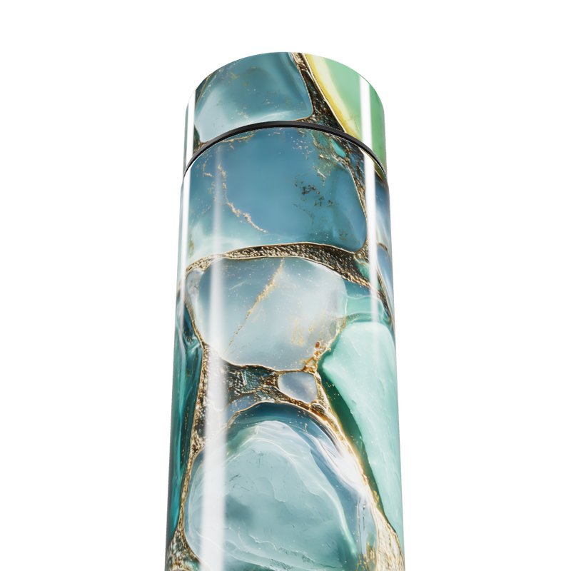 Garrafa Térmica Touch - Verde Marmorizada