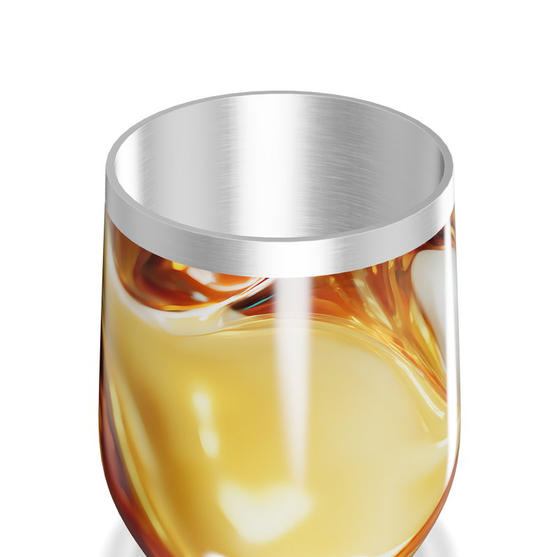 Copo Térmico Slim - Design Abstrato Amarelo