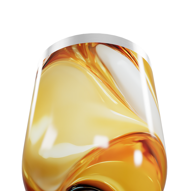 Copo Térmico Slim - Design Abstrato Amarelo