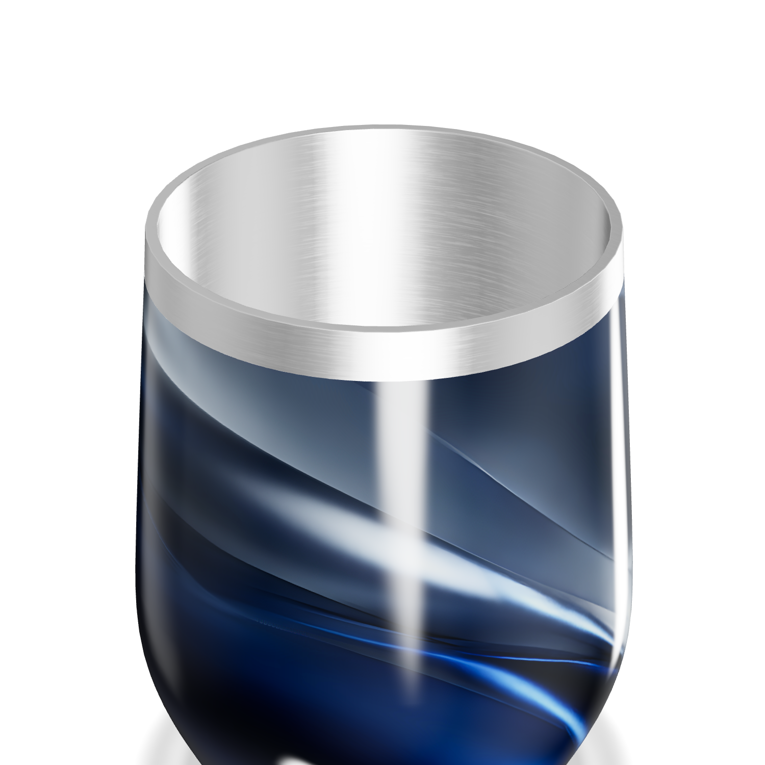 Copo Térmico Slim - Azul Inox Design Curvo