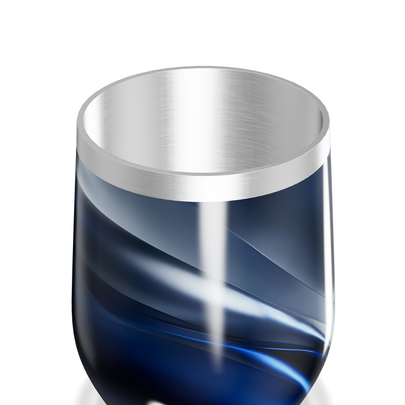 Copo Térmico Slim - Azul Inox Design Curvo