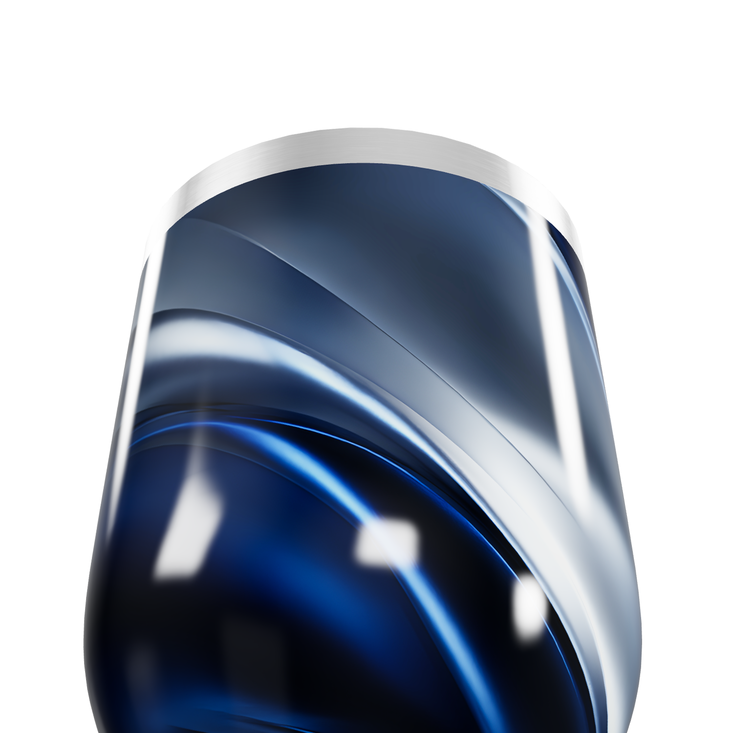 Copo Térmico Slim - Azul Inox Design Curvo