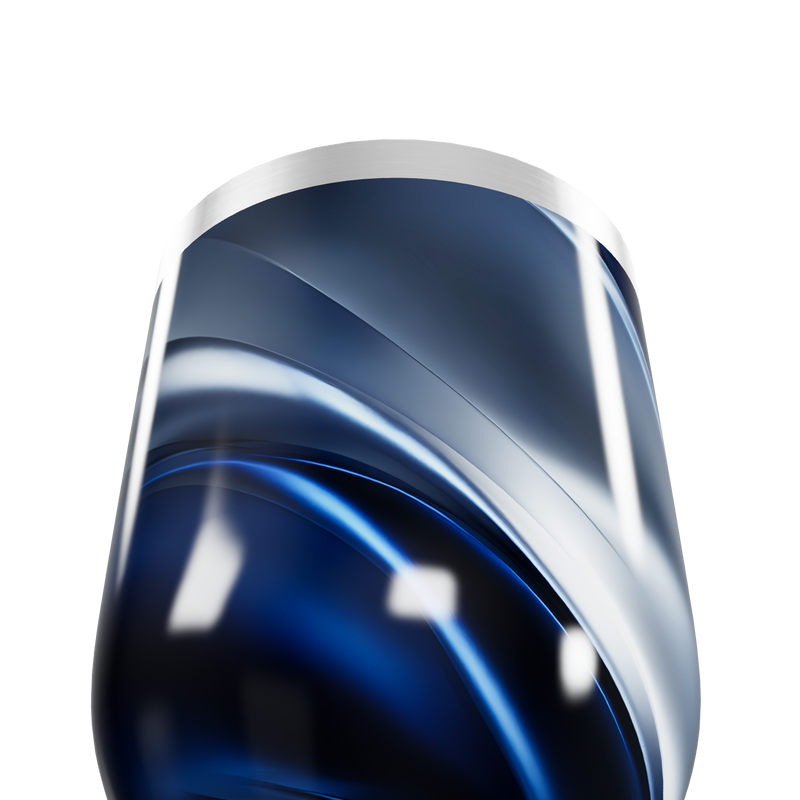 Copo Térmico Slim - Azul Inox Design Curvo