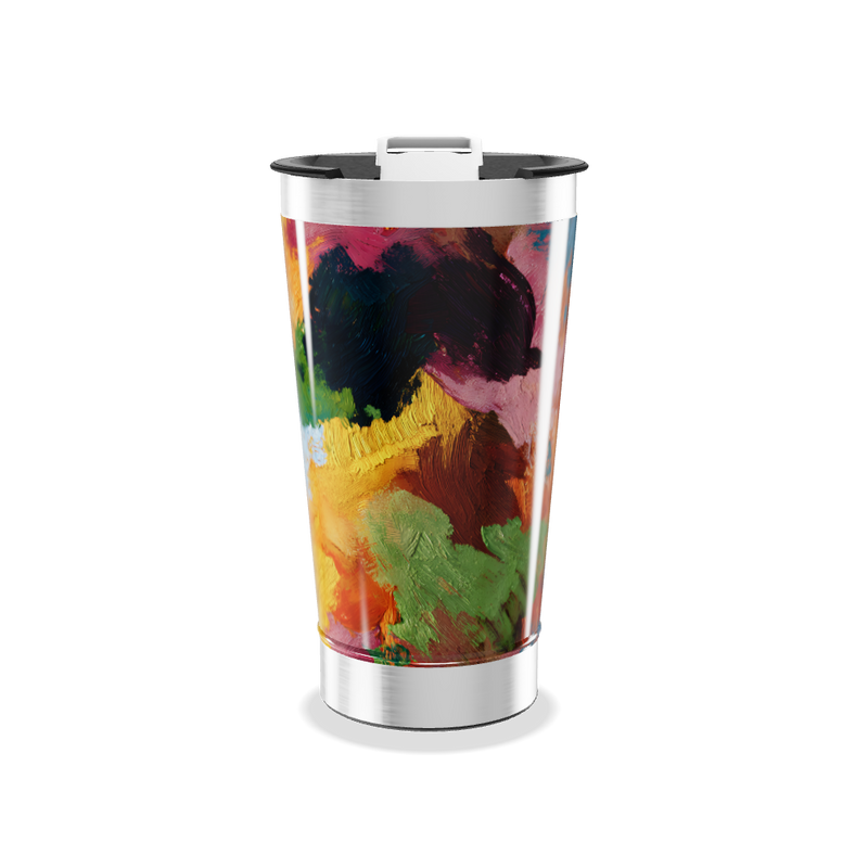 Copo Térmico - Arte Colorida Inox