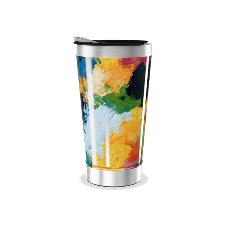 Copo Térmico - Arte Colorida Inox