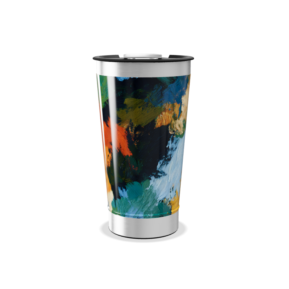 Copo Térmico - Arte Colorida Inox