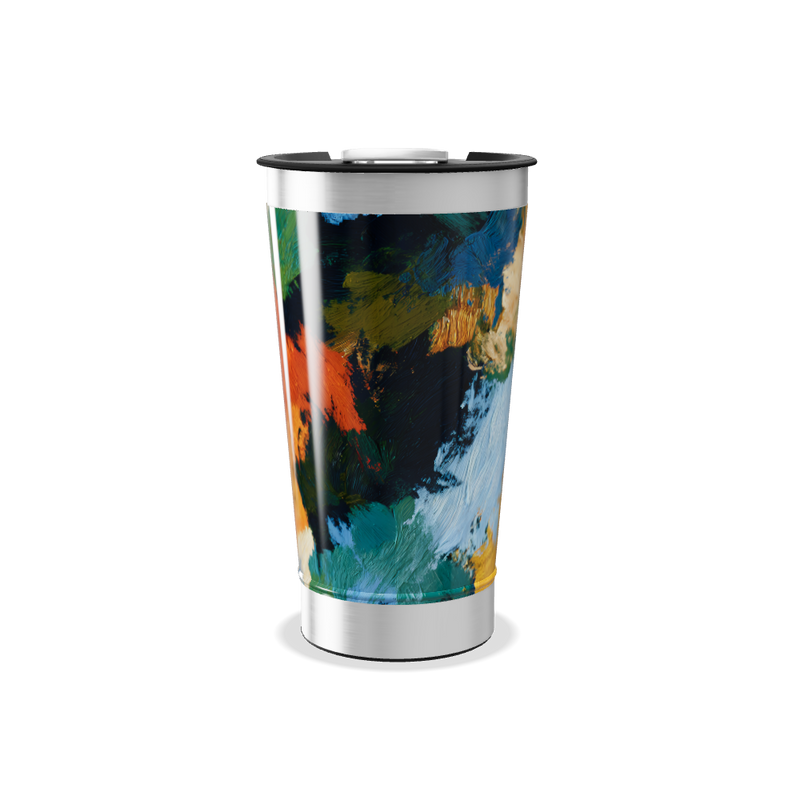 Copo Térmico - Arte Colorida Inox