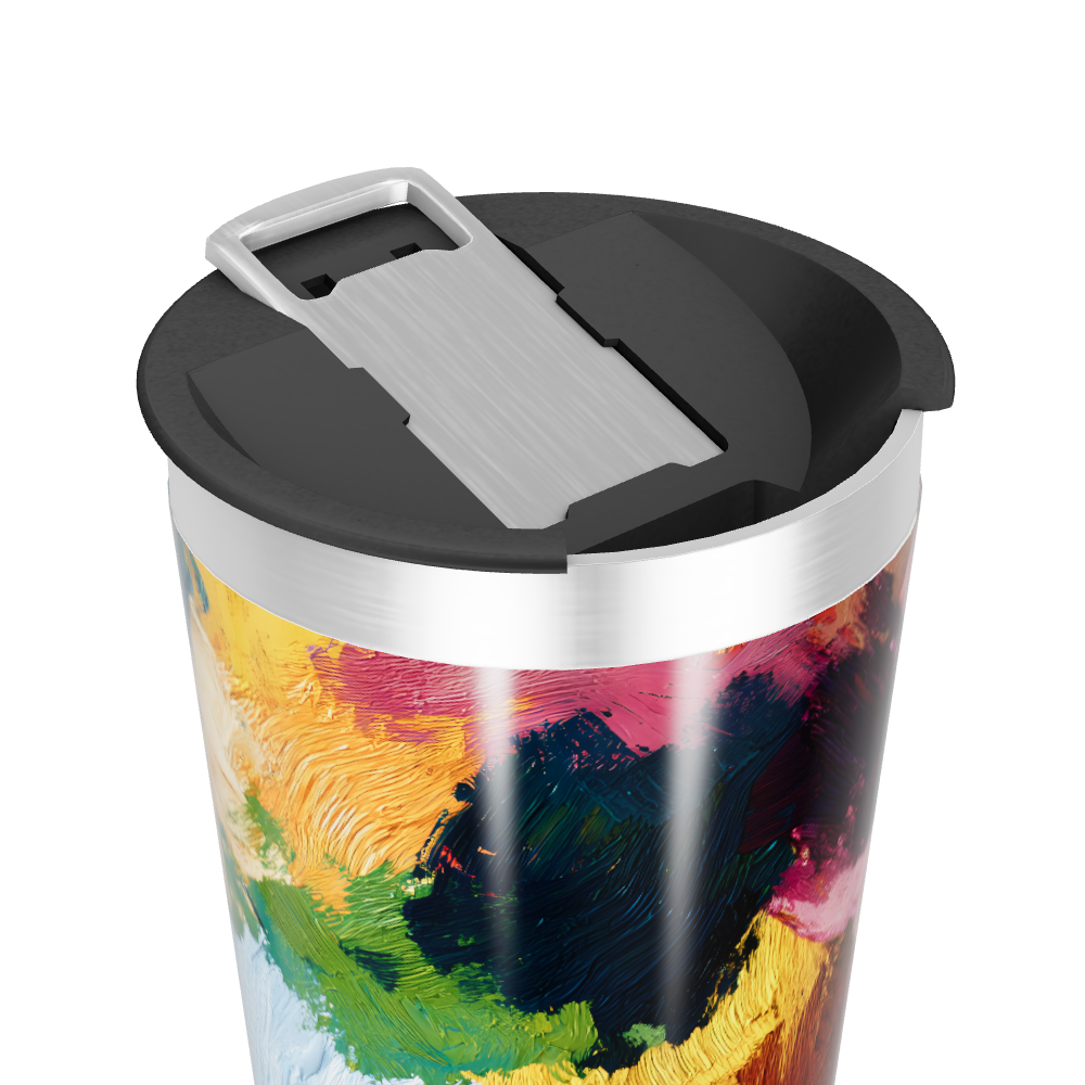 Copo Térmico - Arte Colorida Inox