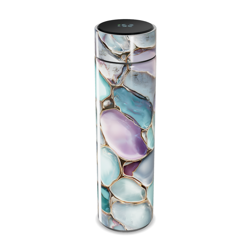 Garrafa Térmica Touch - Estampa Marmorizada