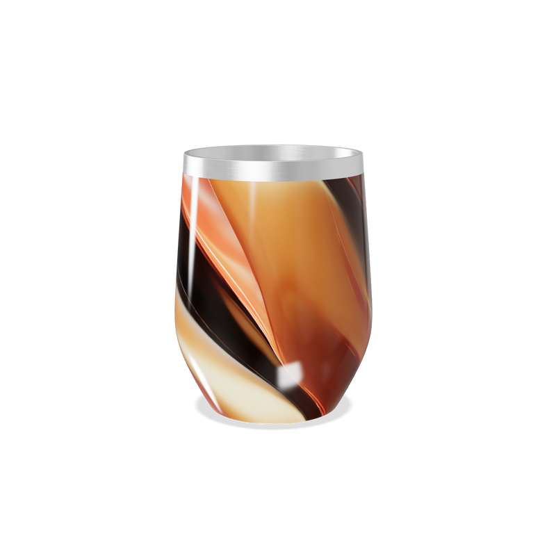 Copo Térmico Slim - Estampa Marrom Multicolorida