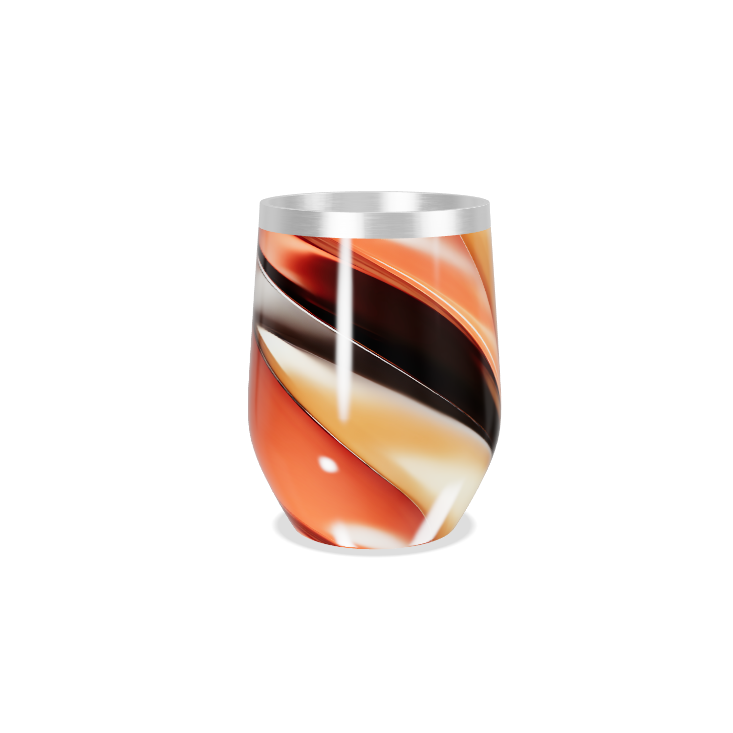 Copo Térmico Slim - Estampa Marrom Multicolorida