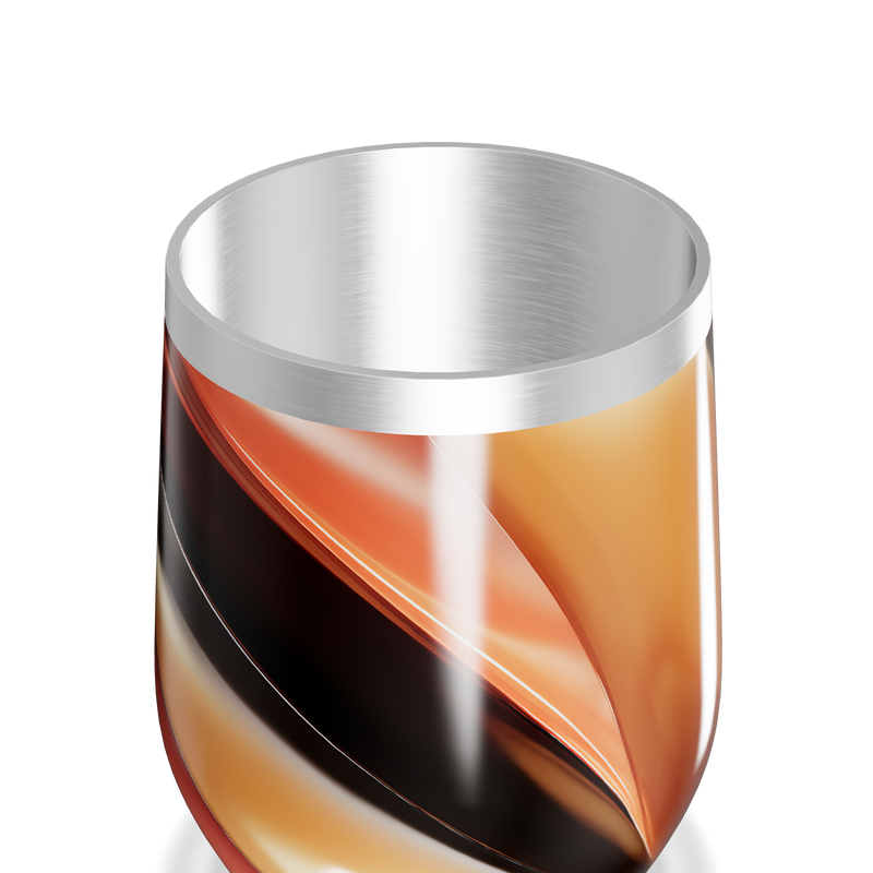 Copo Térmico Slim - Estampa Marrom Multicolorida