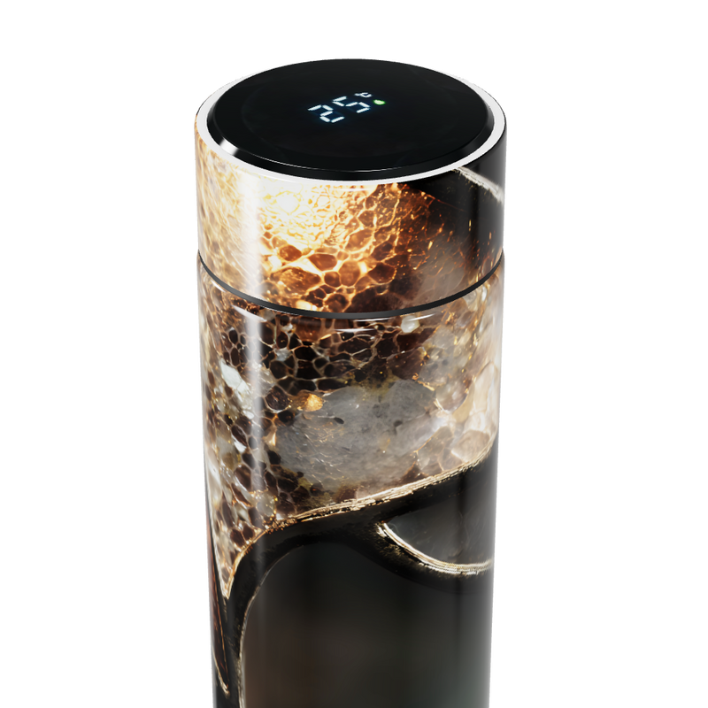 Garrafa Térmica Touch - Design Mármore Digital