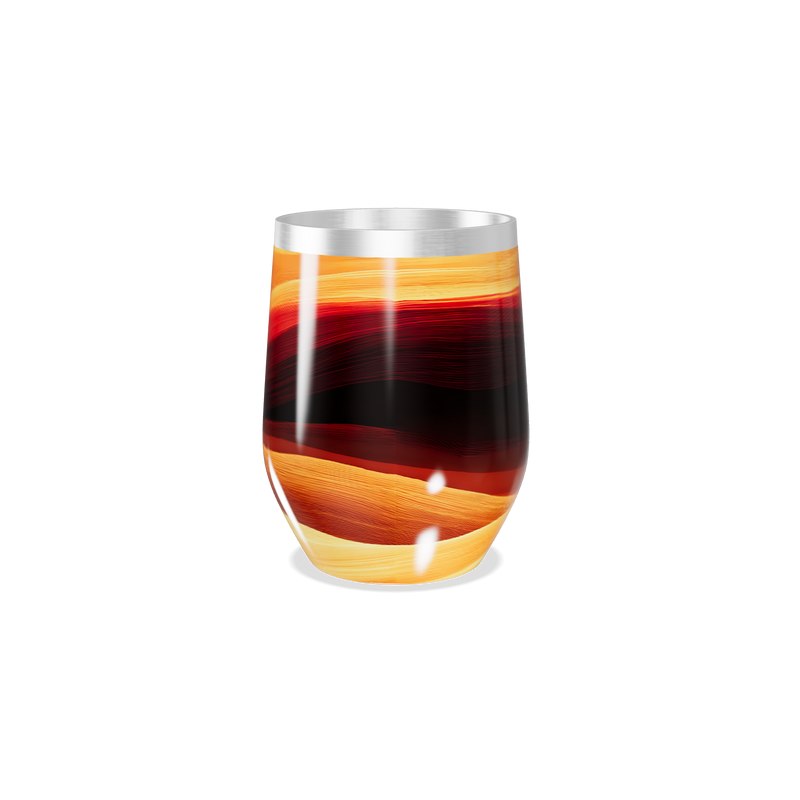 Copo Térmico Slim - Estampa Laranja Vermelha