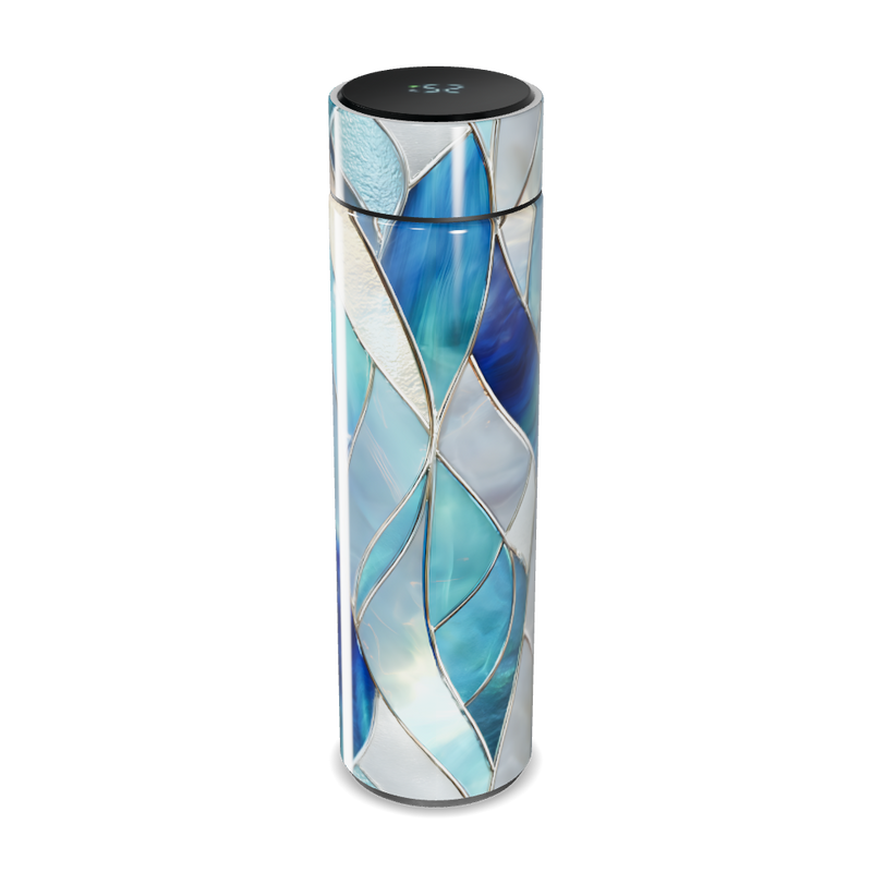 Garrafa Térmica Touch - Azul Vidro Colorido