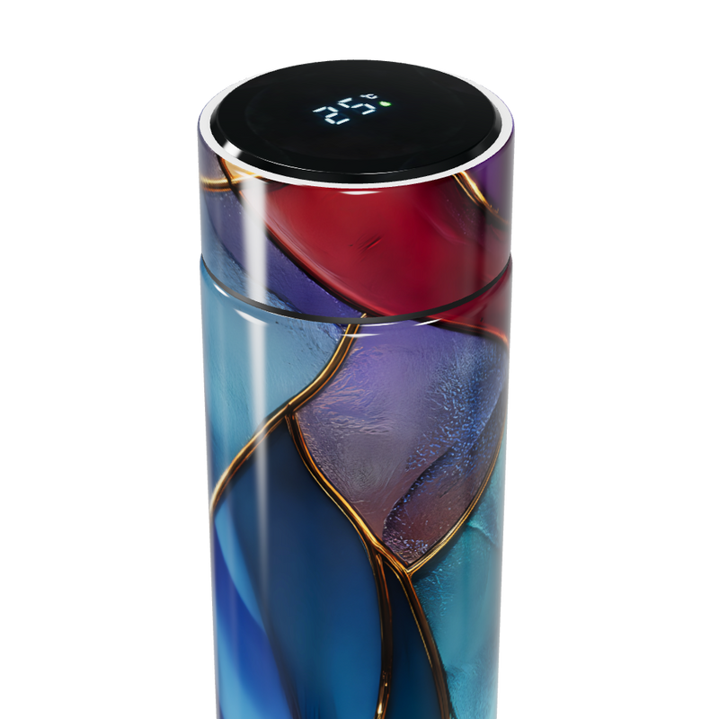 Garrafa Térmica Touch - Colorida Vidro Digital