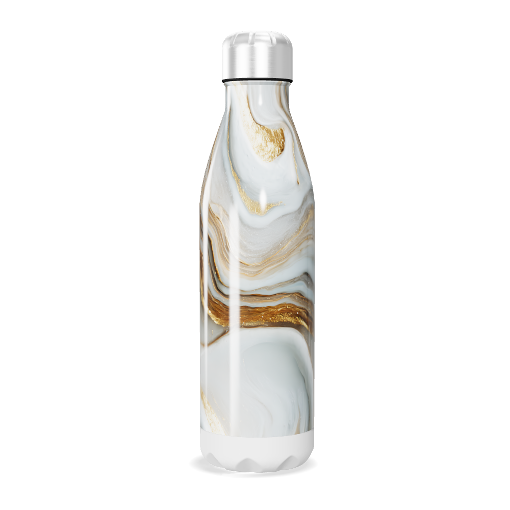 Garrafa Inox - Mármore Dourado