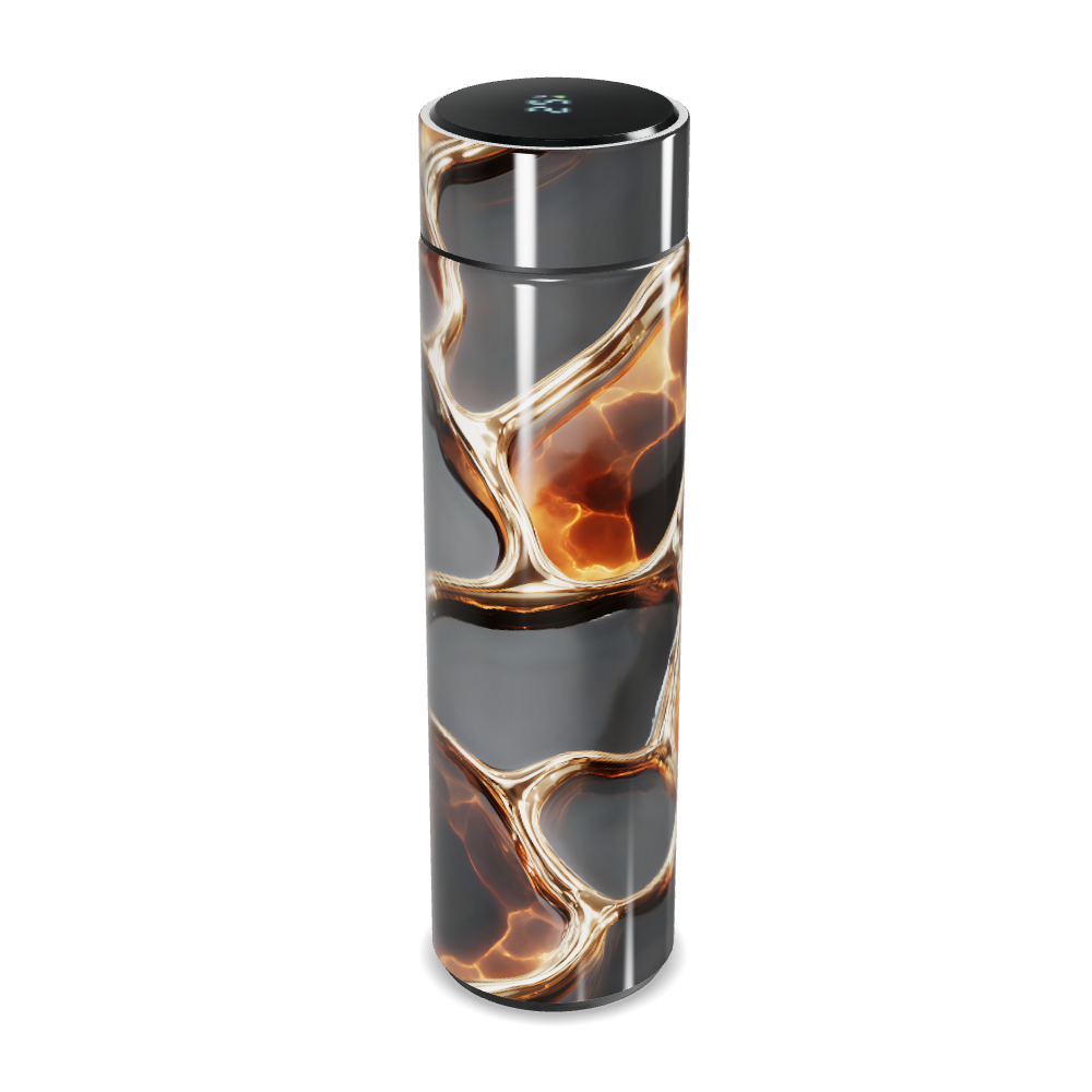 Garrafa Térmica Touch - Estampa Abstrata Luminoso